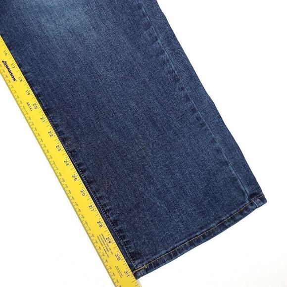 Lucky Brand 221 Straight Jeans Mens 38x32 Blue Stretch Designer USA 12" Rise - Picture 7 of 9
